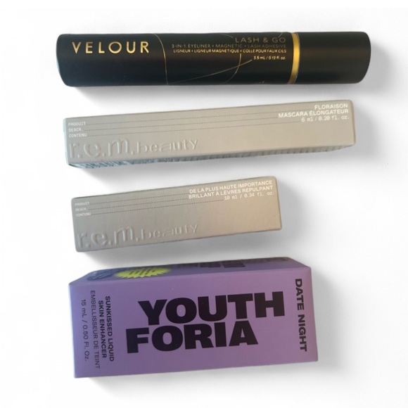 R.E.M. Beauty Other - Makeup Must-Haves 4pc. Bundle | Velour • Youthforia • r.e.m. Beauty